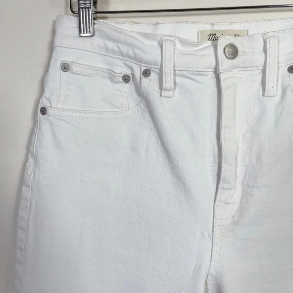 Madewell The High Rise Slim Crop Boy  Friend Jeans In Tile White - Picture 4 of 16